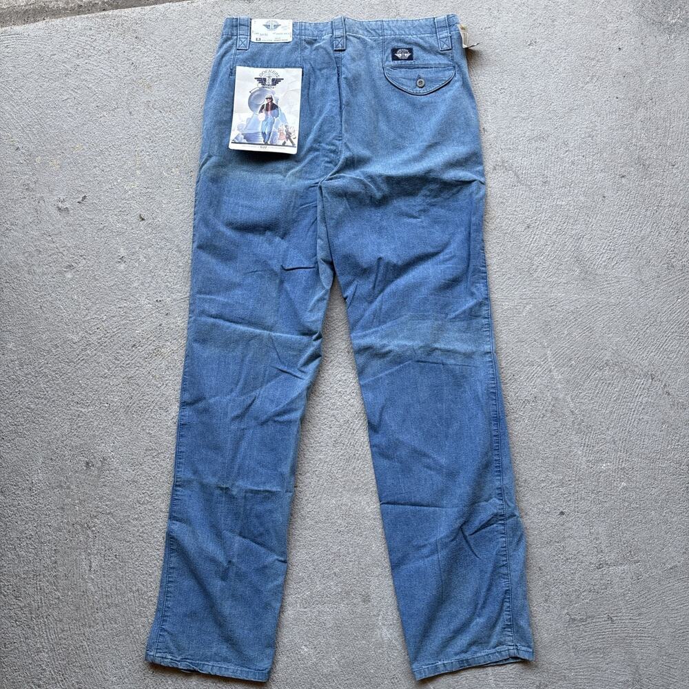 Deadstock Dockers Jeans Mens 34x34 Pleated Light Denim Levis Classic Fit Vintage